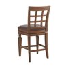 Alaterre Furniture Napa Counter Height Stool with Back, Mahogany ANNA01PDC